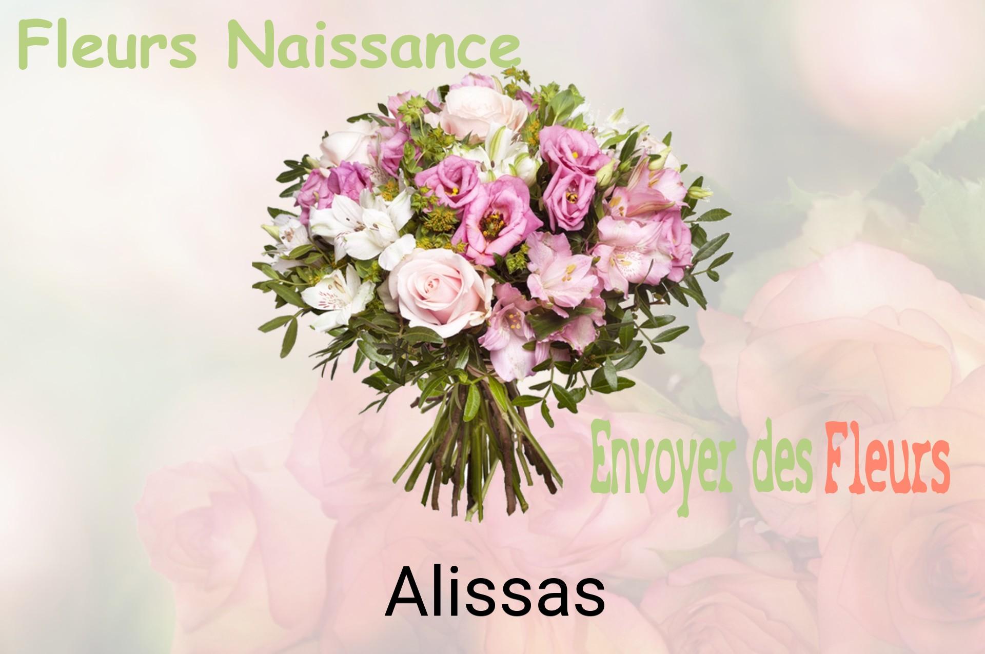 Bouquet de fleurs de naissance livré à Alissas